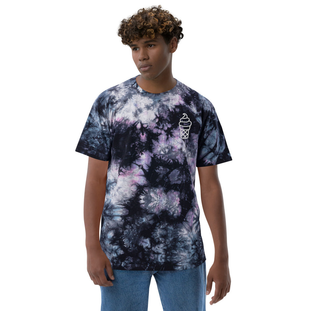 Ice Cream Embroidered Oversized Tie Dye TShirt — https://ascensionemporium.net